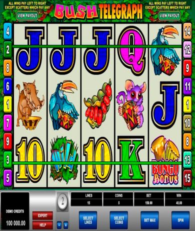 Jogue Bush Telegraph, uma slot online da Microgaming slot online gratuitamente | Casino Portugal