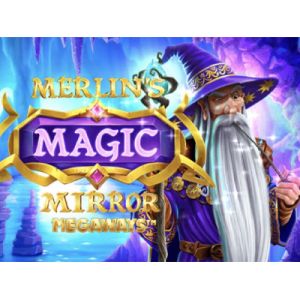 Logótipo do Merlin's Magic Mirror Megaways da iSoftBet
