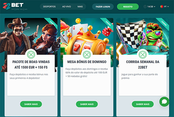 22Bet Promoções