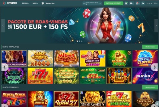 22Casino Lobby