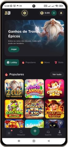 Versão móvel do casino Belabet
