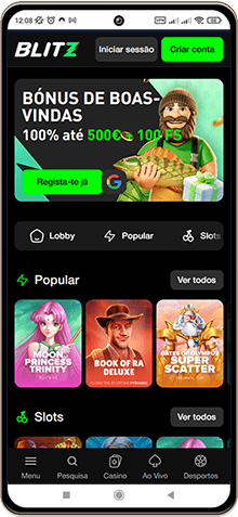 Versão móvel do casino Blitz.bet
