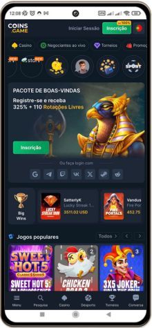 Versão móvel do casino Coinsgame