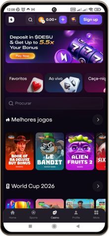 Versão móvel do casino Dexsport.io