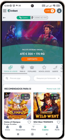 Versão móvel do casino IviBet