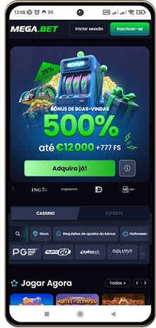 Versão móvel do casino Mega.Bet