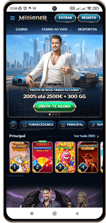 Versão móvel do casino Millioner