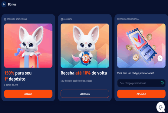 Oferta de bónus do Monro Casino