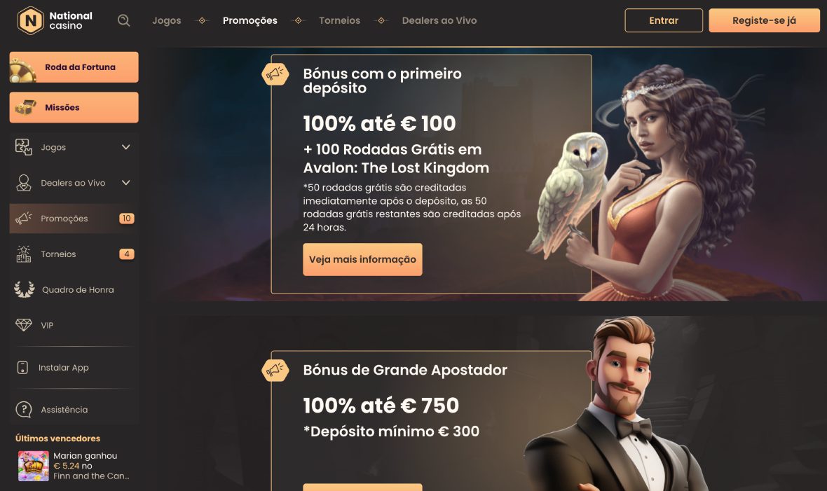 National casino – promoções.