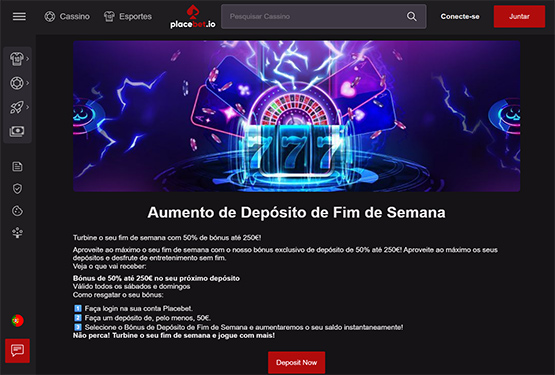 Bónus de recarga da Placebet