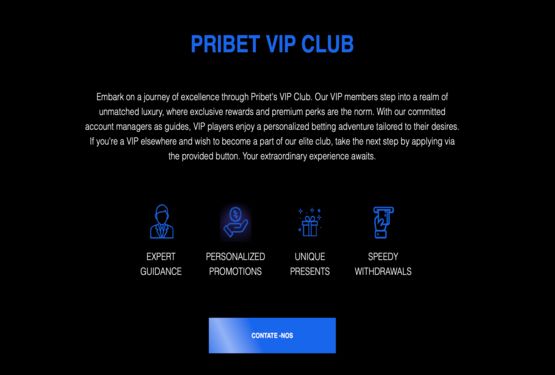 Programa VIP do Pribet Casino