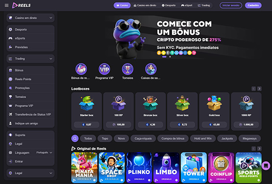 Reels.io Lobby