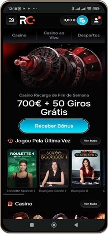 Versão móvel do casino Revolution