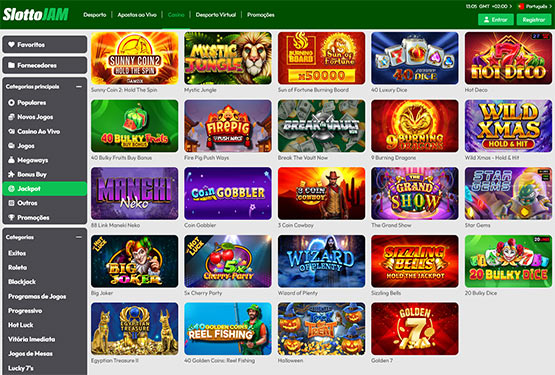 Slots com jackpot Slottojam