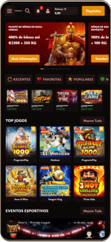 Versão móvel do casino Spartibet