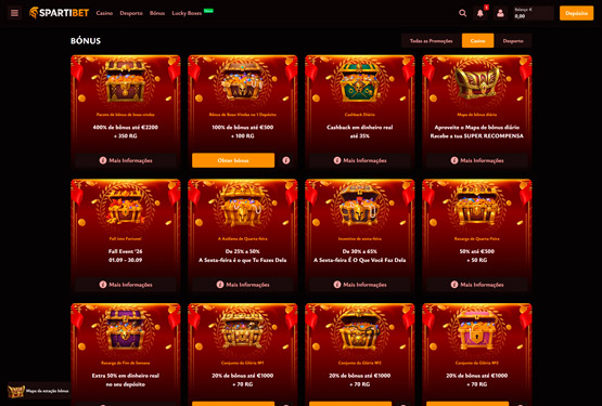 Spartibet Casino Promoções