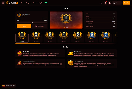 Spartibet Casino VIP