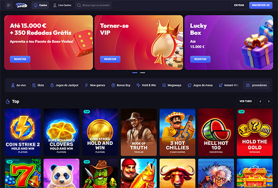 Página principal do SpinAura