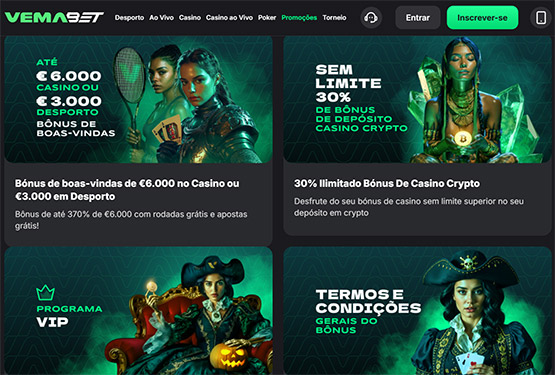 Casino Vemabet Promoções