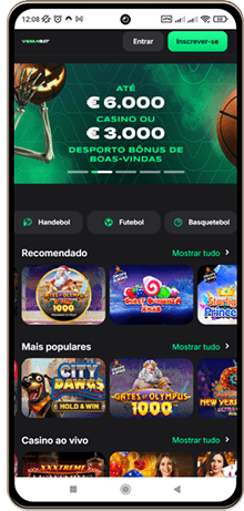 Versão móvel do casino Vemabet