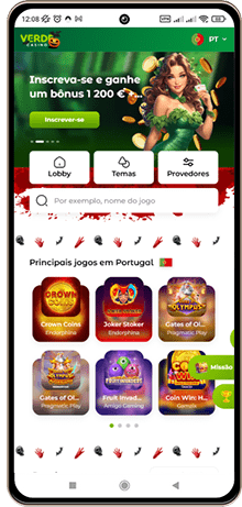 Versão móvel do casino Verde