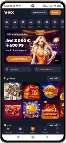 Versão móvel do casino Vox