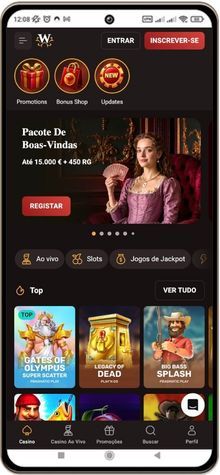 Versão móvel do casino WinKingdom
