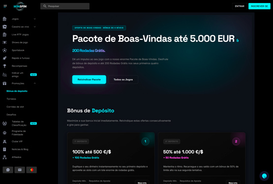 Winspin Casino Promoções