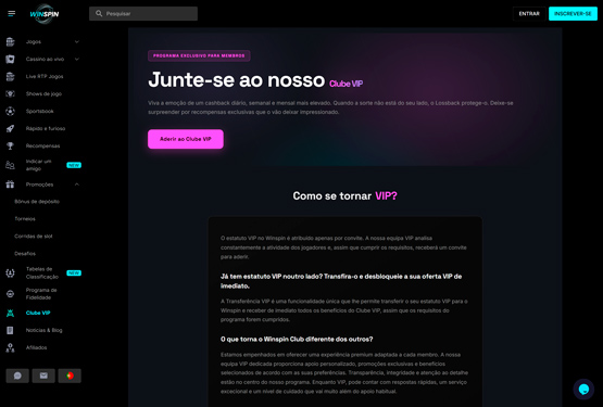 Winspin Casino VIP