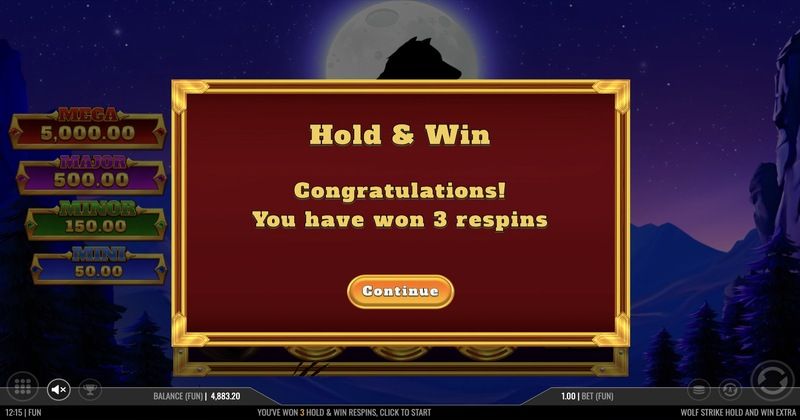 Wolf Strike Hold and Win Extra Bônus
