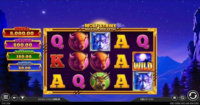 Wolf Strike Hold and Win Extra jogabilidade