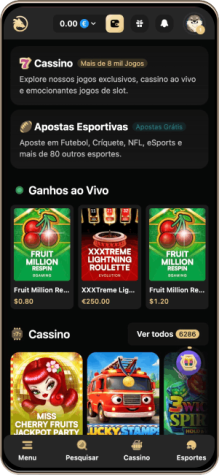 Versão móvel do casino Wolf.io