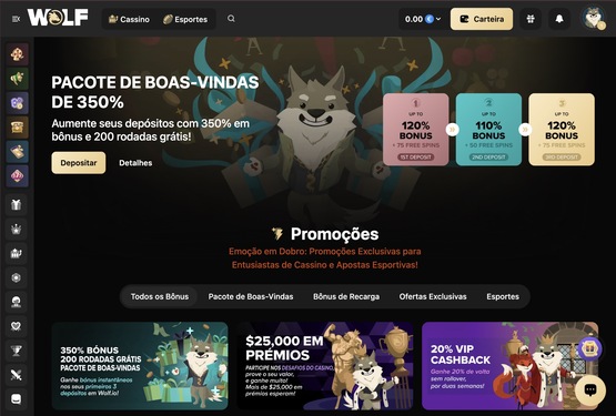 Wolf.io Promoções