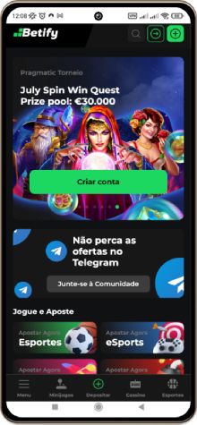 Betify casino no telemóvel