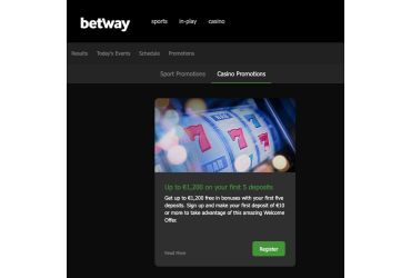 Betway Casino - Bônus