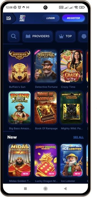 Boomerang-bet casino no telemóvel