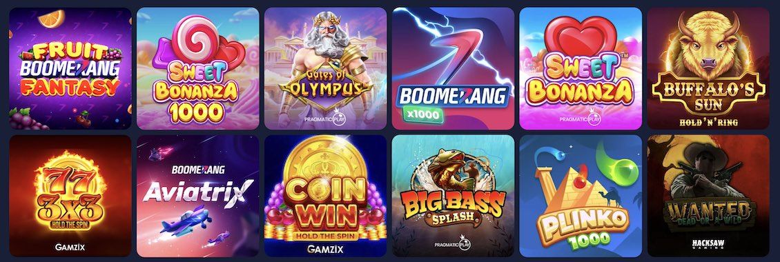 Jogos de slot Boomerang-bet