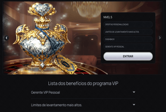 Programa VIP do Casinova Casino