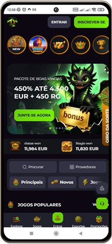 Versão móvel do casino Drakaris