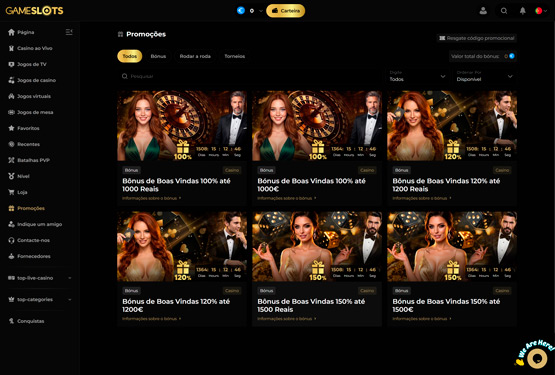 Gameslots casino Promoções