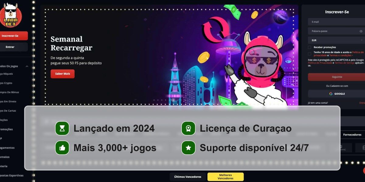 Reputação do casino Lamabet em pontos