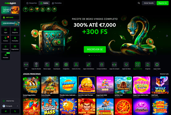 Neospin Casino Lobby