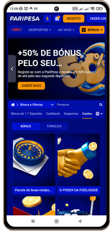 Versão móvel do casino PariPesa