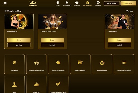 Prestige Casino Promoções