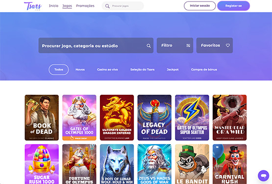 Jogos do Tsars Casino