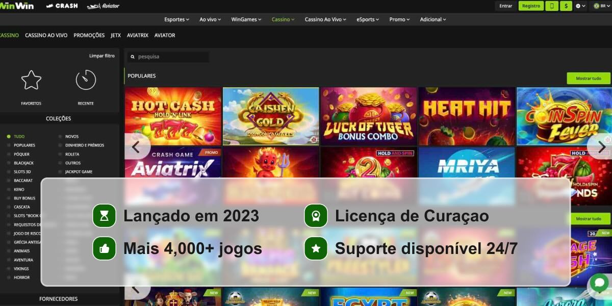 Reputação do casino winwinbet em pontos