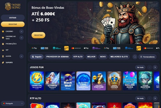 WishKing Casino Lobby