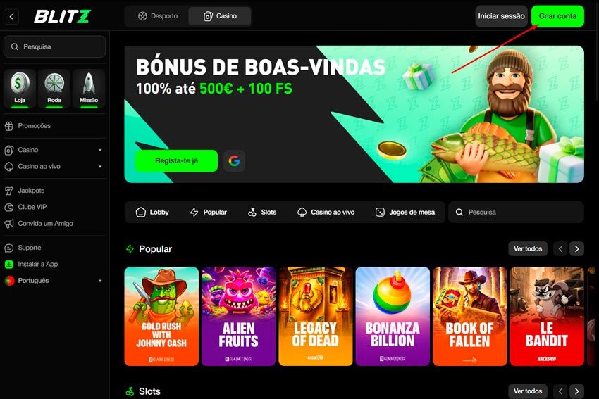 Como começar a jogar passo 2