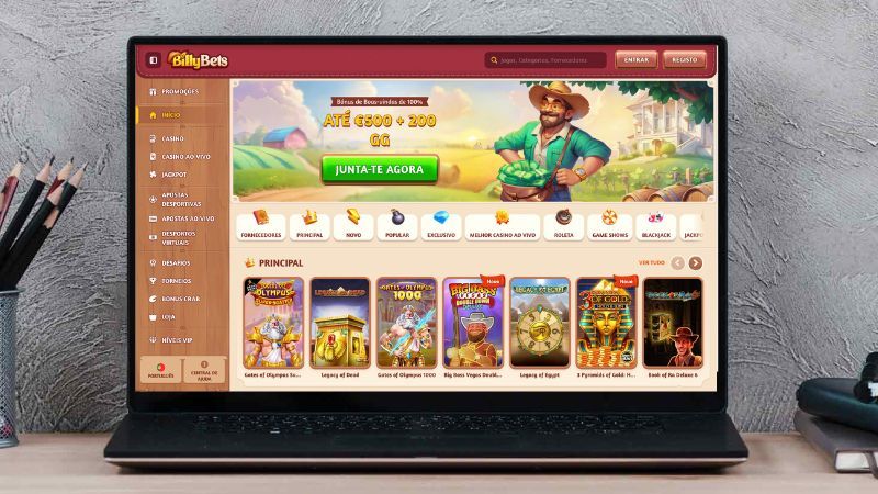 Página Principal do BillyBets Casino