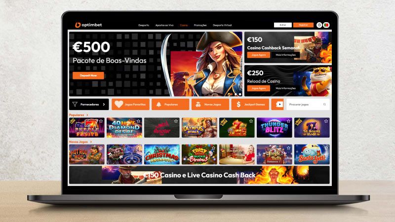 Página Principal do OptimBet Casino